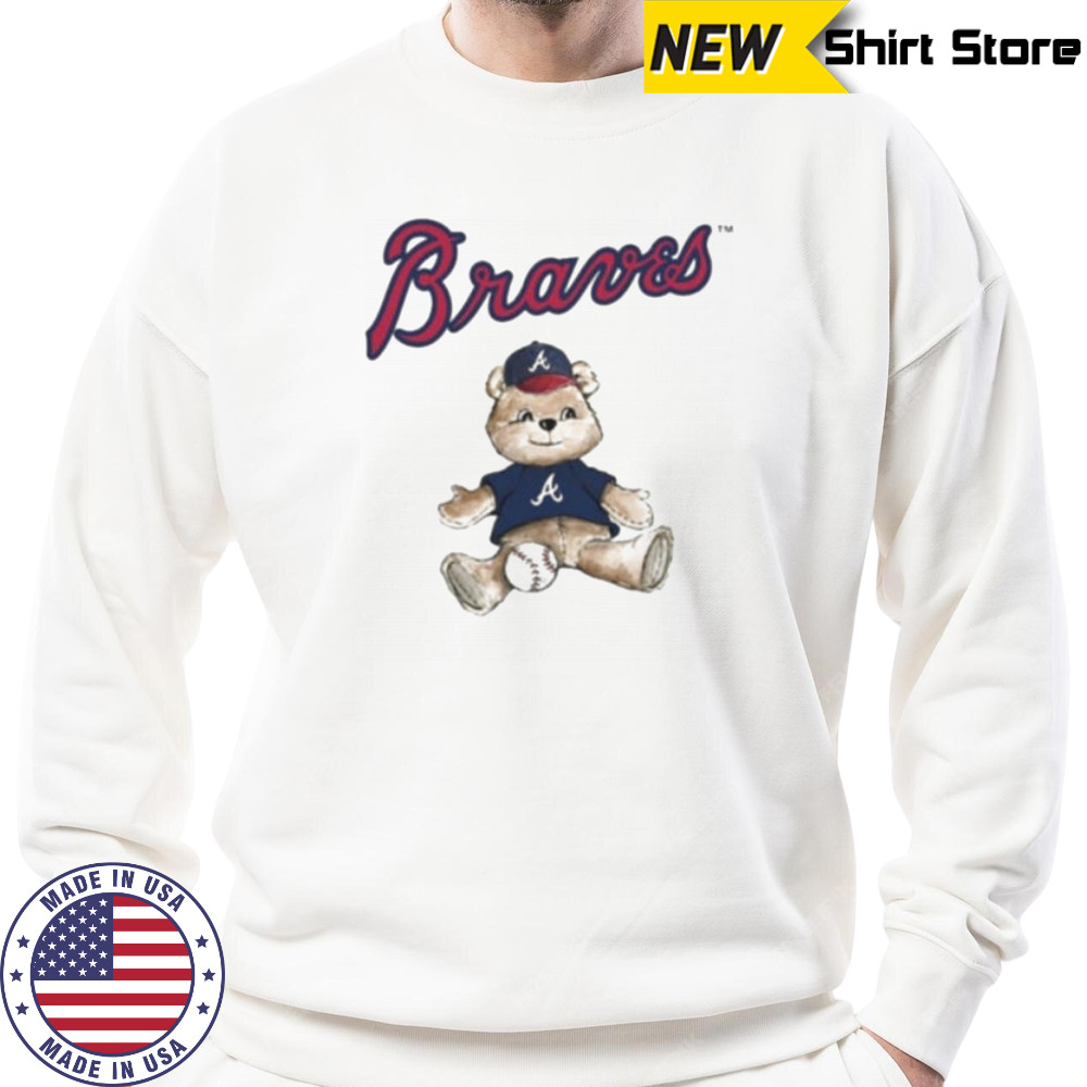 Tiny Turnip Teddy Bear X Atlanta Braves Baseball T shirt Sweatshirt