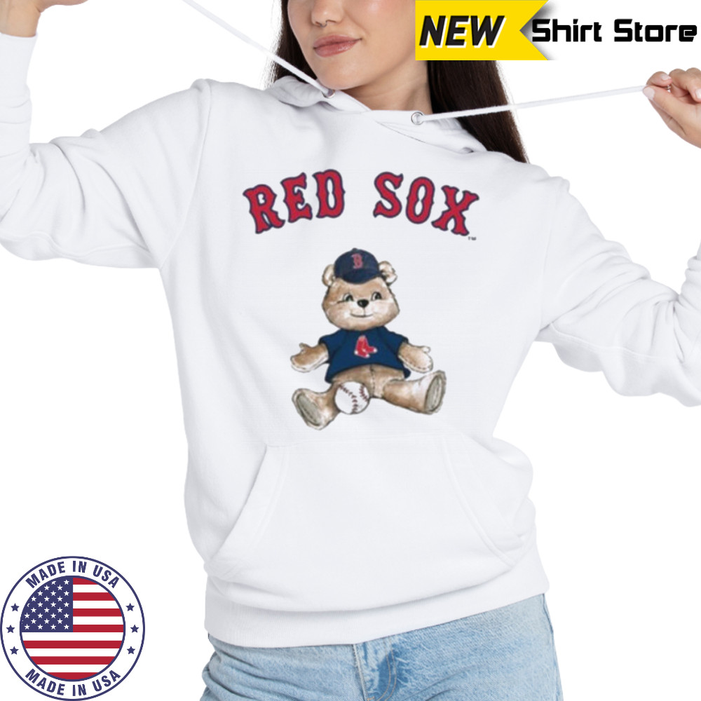 Tiny Turnip Teddy Bear X Boston Red Sox Baseball T shirt Hoodie