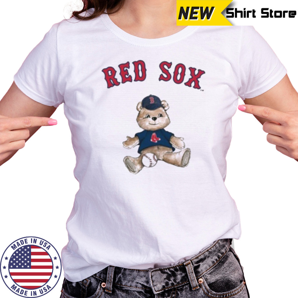 Tiny Turnip Teddy Bear X Boston Red Sox Baseball T shirt Women's T-shirt