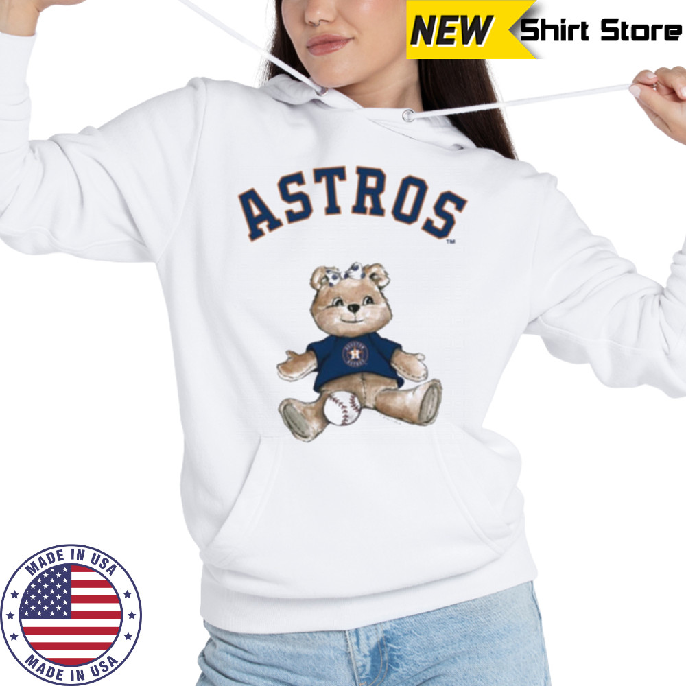 Tiny Turnip Teddy Bear X Houston Astros Baseball T shirt Hoodie