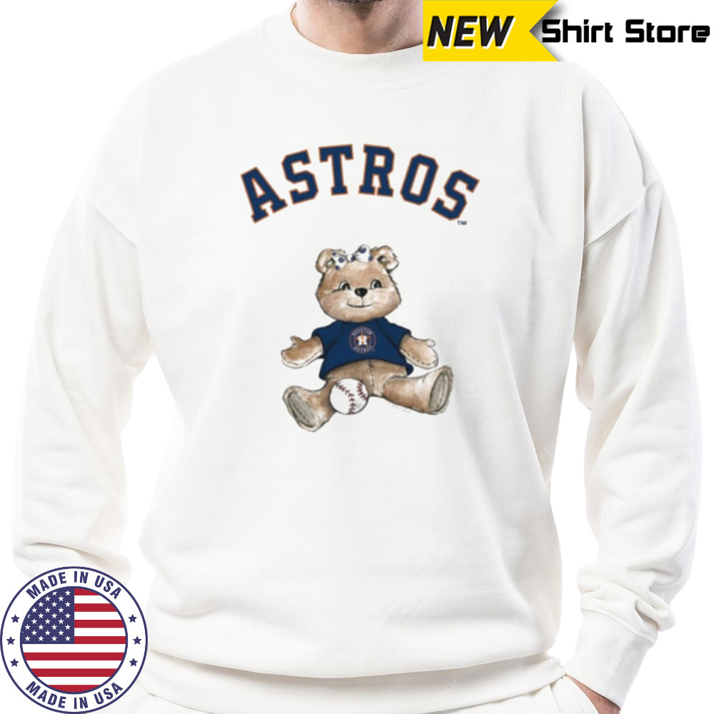 Tiny Turnip Teddy Bear X Houston Astros Baseball T shirt Sweatshirt