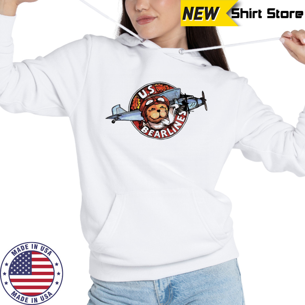 U.S. Bearlines Airplane Pilot shirt Hoodie