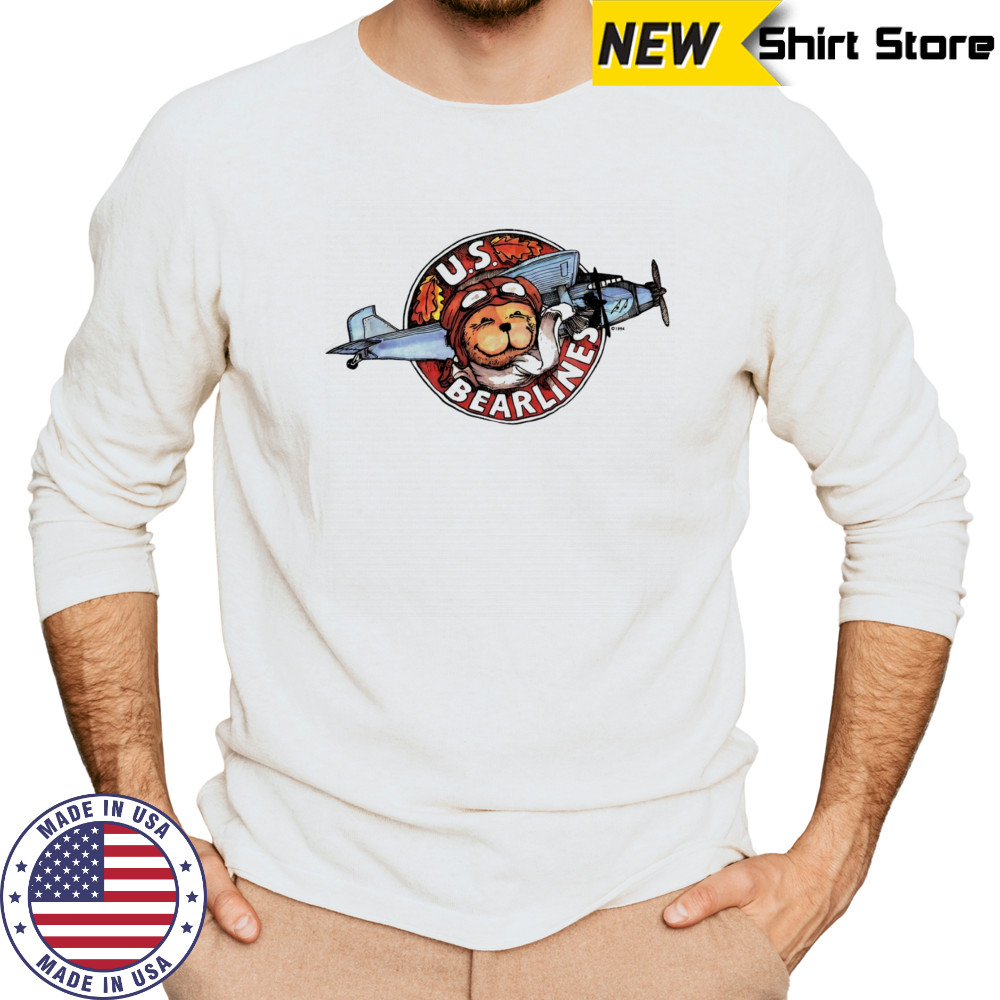 U.S. Bearlines Airplane Pilot shirt Long Sleeved