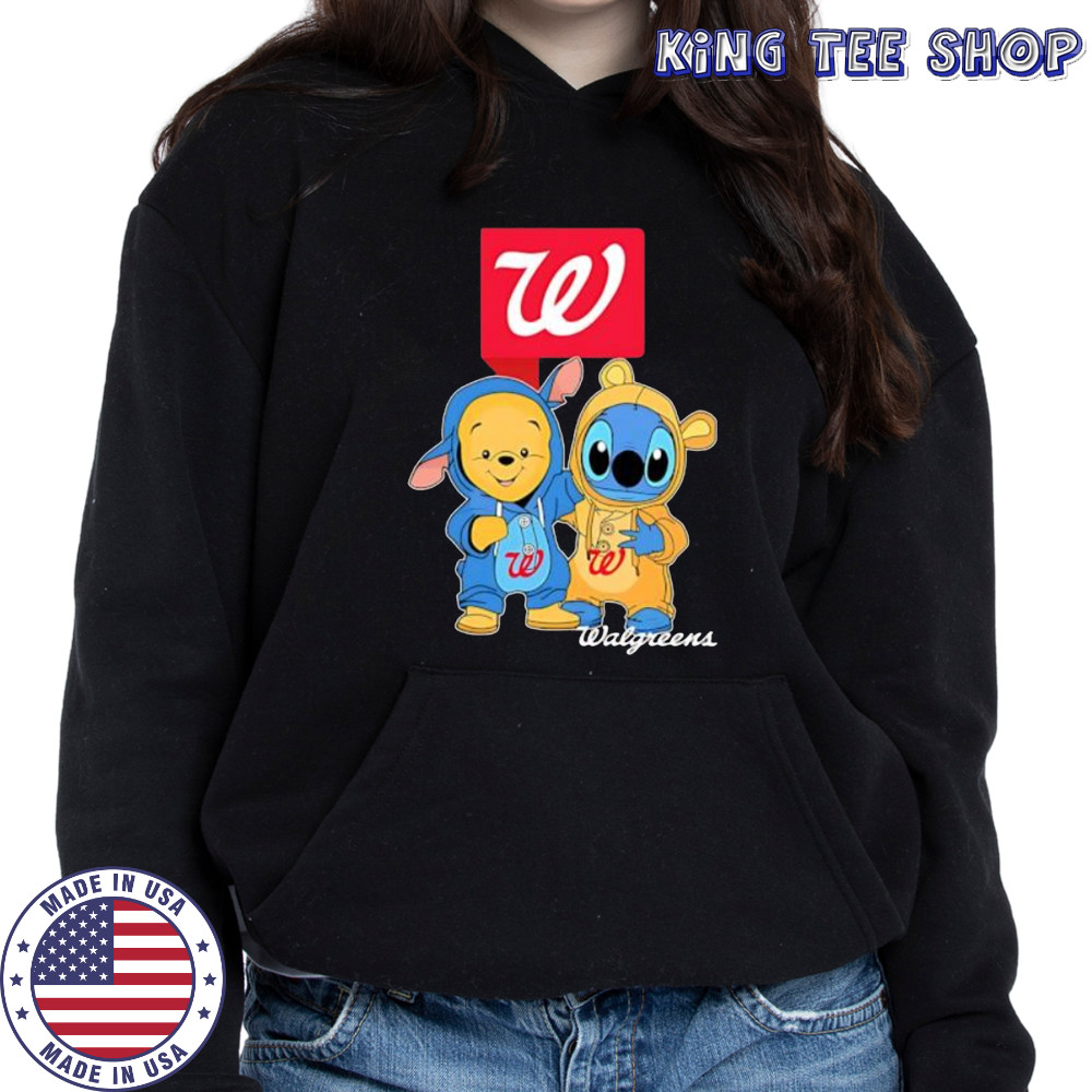 Walgreens pooh and stitch friends shirt Hoodie