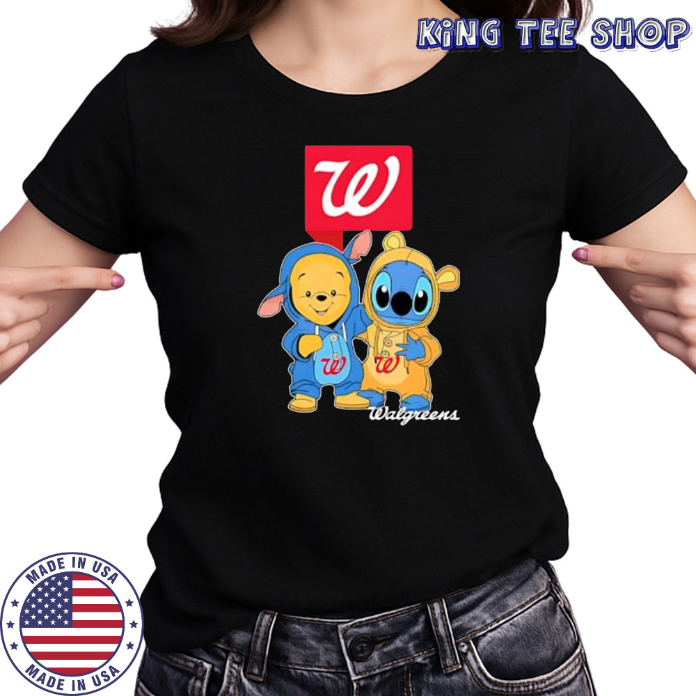 Walgreens pooh and stitch friends shirt Women's T-shirt
