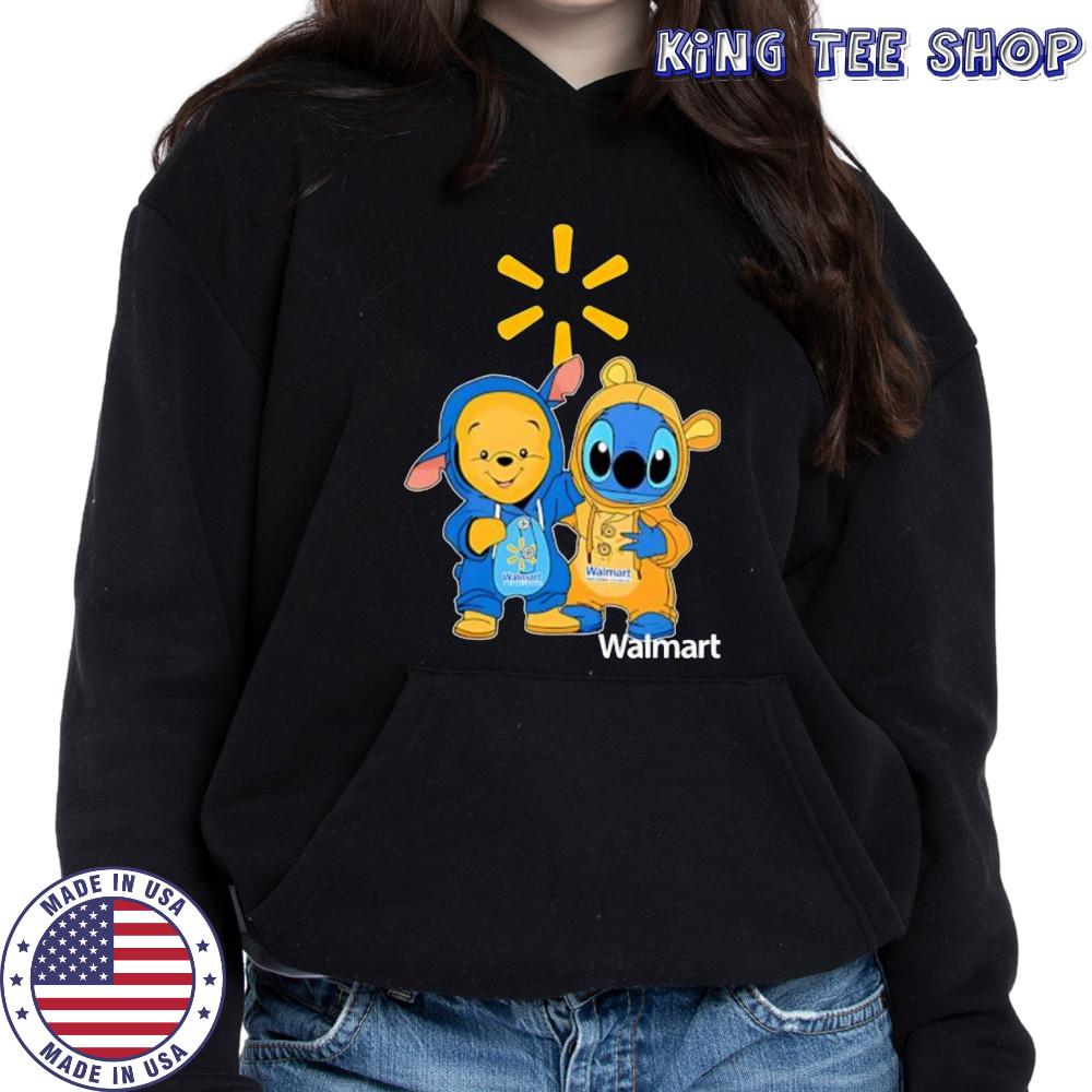Walmart pooh and stitch friends shirt Hoodie
