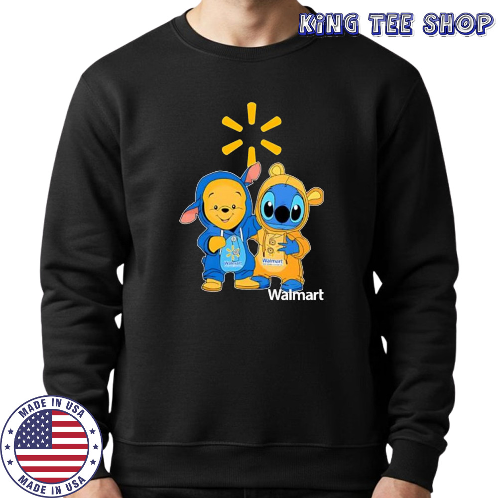 Walmart pooh and stitch friends shirt Sweatshirt