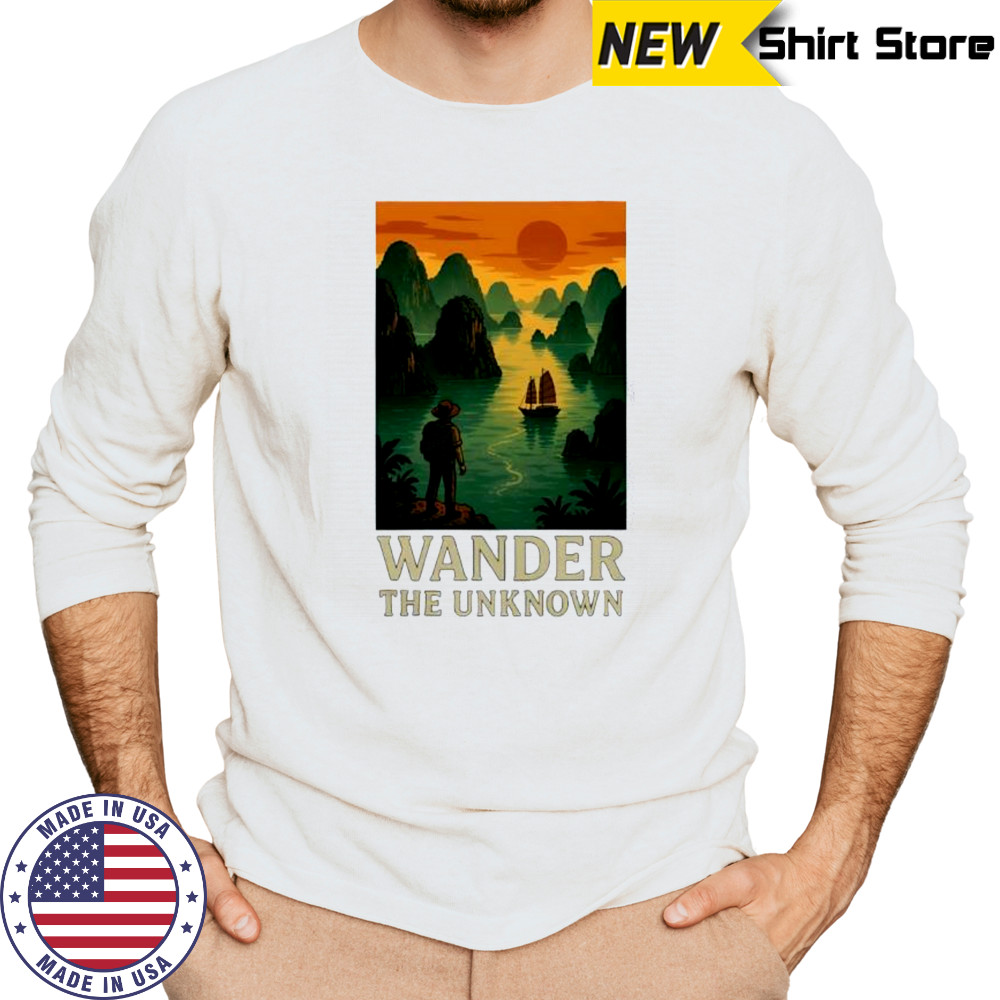 Wander the Unknown ocean ancient shirt Long Sleeved
