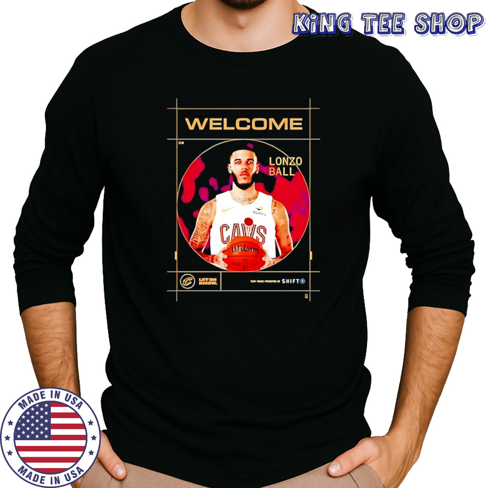 Welcome Lonzo Ball Cleveland Cavalier shirt Long Sleeved