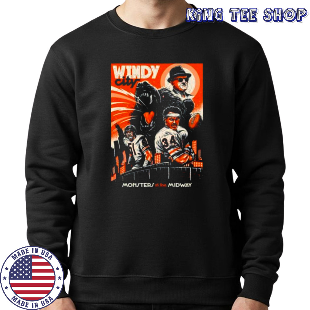 Windy City Monsters of The Miday Chicago Bears shirt Sweatshirt