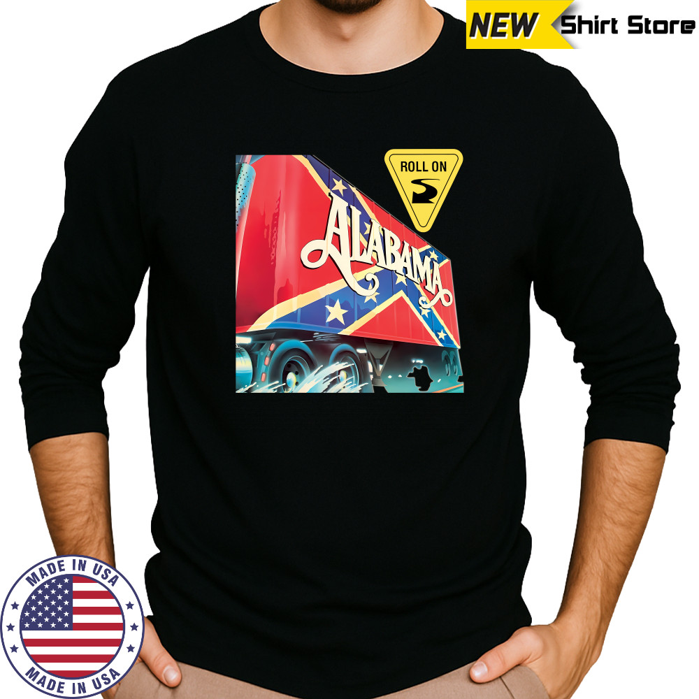 Alabama Band Roll On British Flag T-Shirt Long Sleeved