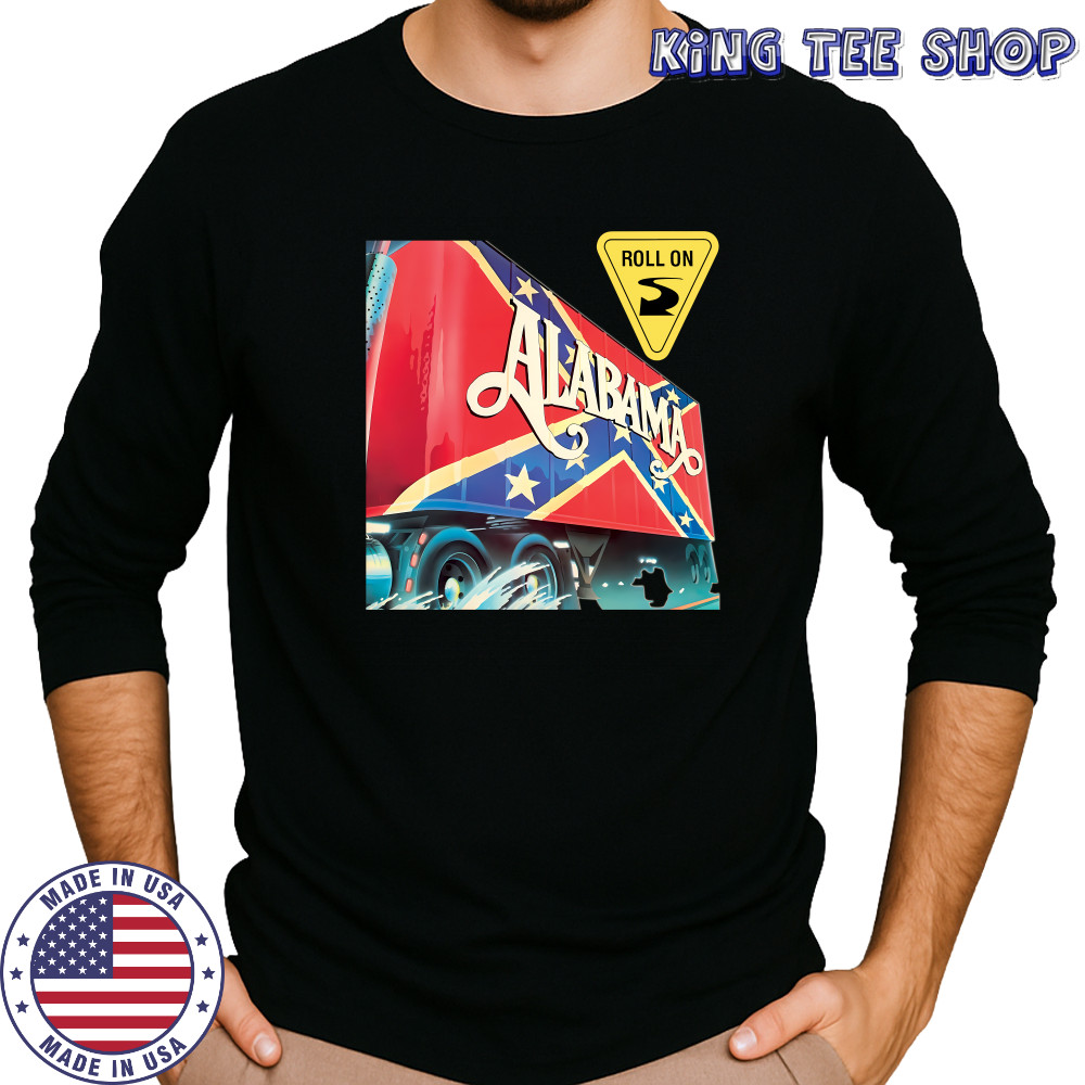 Alabama Band Roll On British Flag T-Shirt Long Sleeved