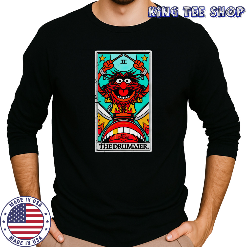Animal The Muppets The Drummer tarot card shirts Long Sleeved