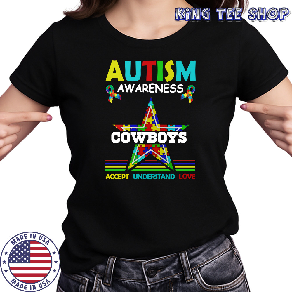 Autism awareness Dallas Cowboys accept understand love shirt Women's T-shirt