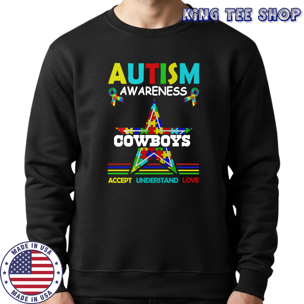 Autism awareness Dallas Cowboys accept understand love shirt Sweatshirt