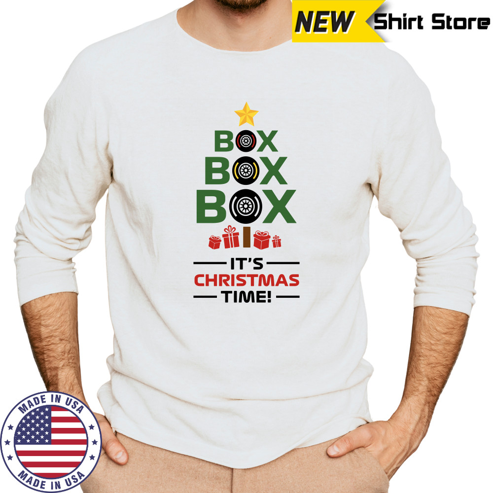 Box Box Box It’s Christmas Time F1 Xmas shirt Long Sleeved
