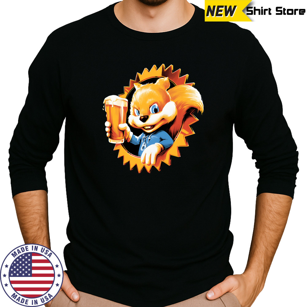 Conker Bad Fur Day Shirt Long Sleeved
