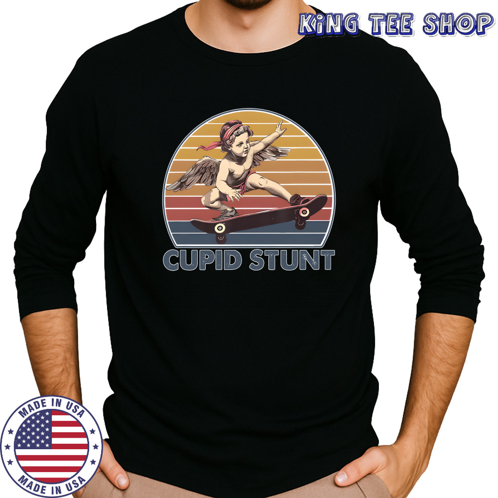 Cupid Stunt Unhinged Cringe Vintage T-Shirt Long Sleeved
