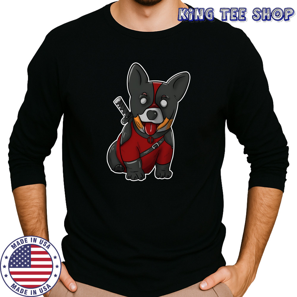 Deadpool Corgi Corgipool Shirt Long Sleeved