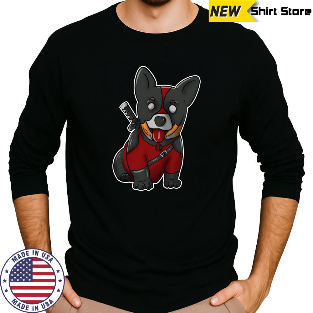 Deadpool Corgi Corgipool Shirt Long Sleeved