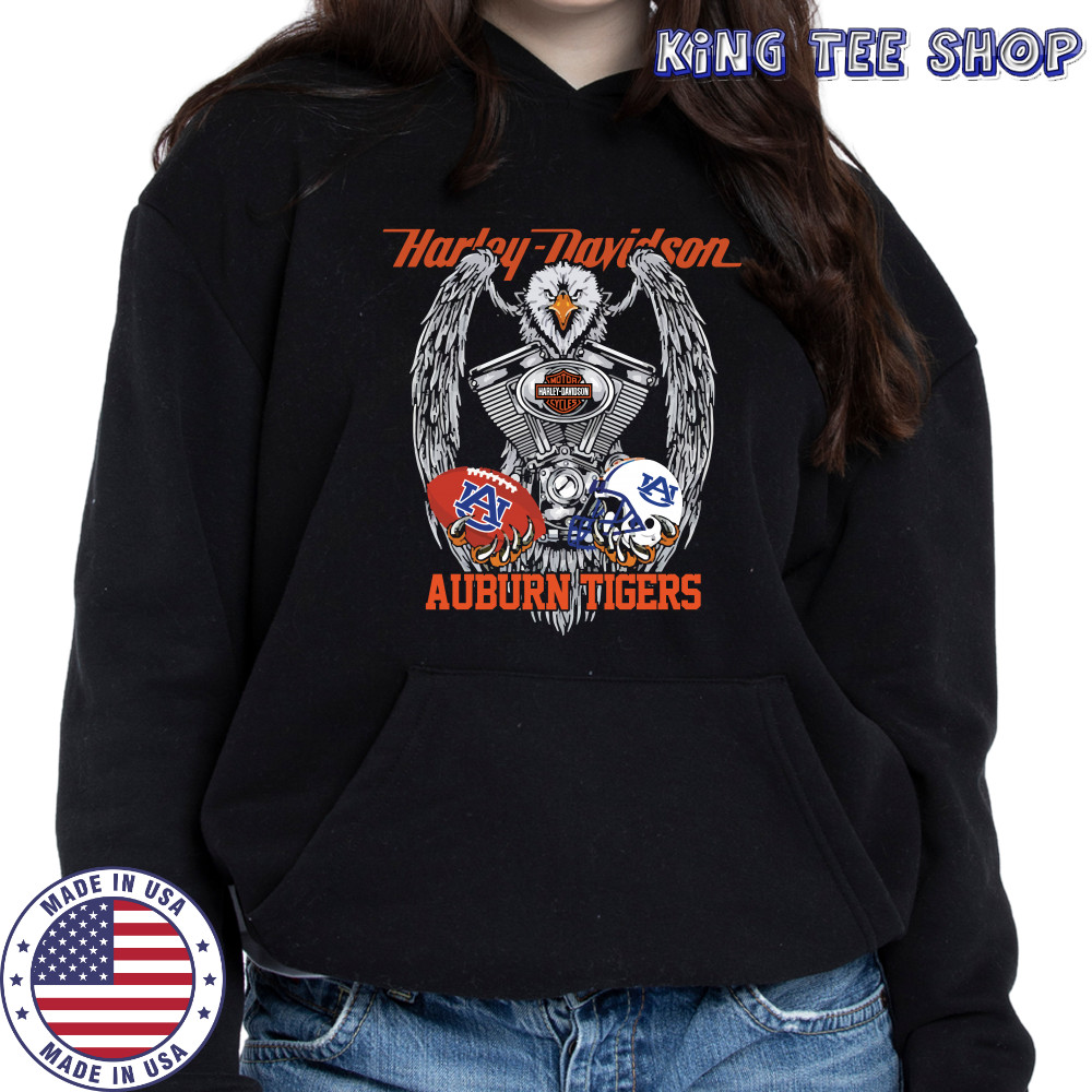 Eagle Harley Davidson Auburn Tigers Shirt Hoodie