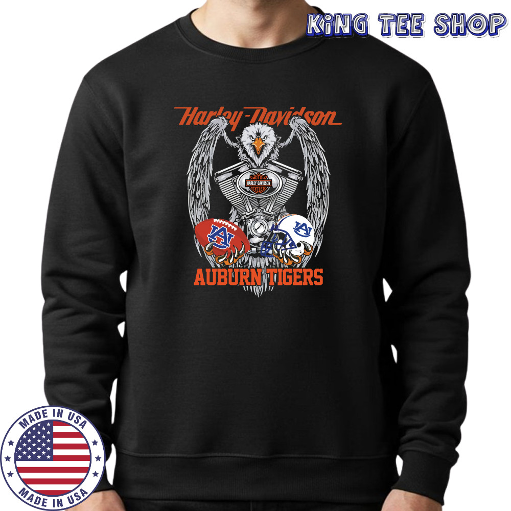 Eagle Harley Davidson Auburn Tigers Shirt Sweatshirt