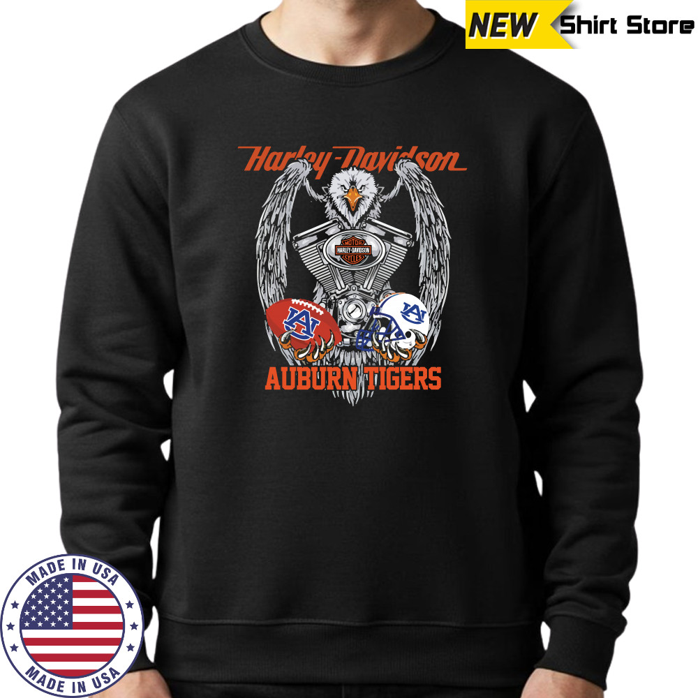 Eagle Harley Davidson Auburn Tigers Shirt Sweatshirt