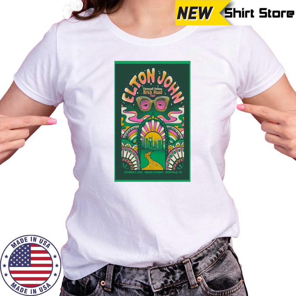 Elton John Poster Nissan Stadium Nashville, TN Oct 2, 2022 shirt Women's T-shirt
