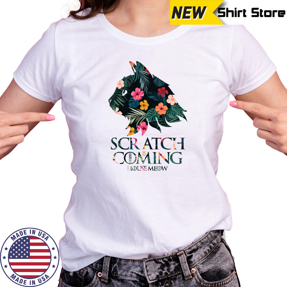 Game of Thrones scratch is coming house meow Cat Drago shirt Women's T-shirt