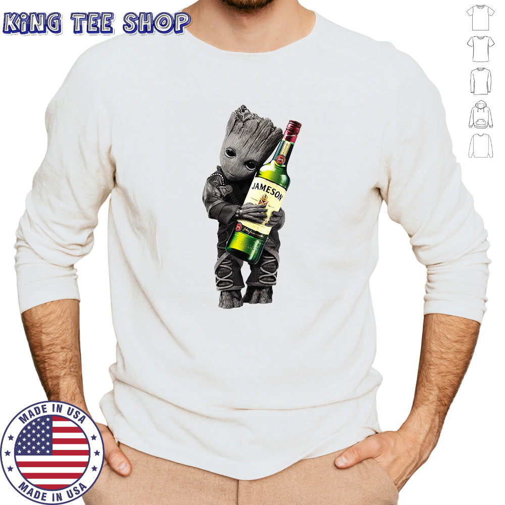 Groot hug Jameson Whiskey shirt Long Sleeved