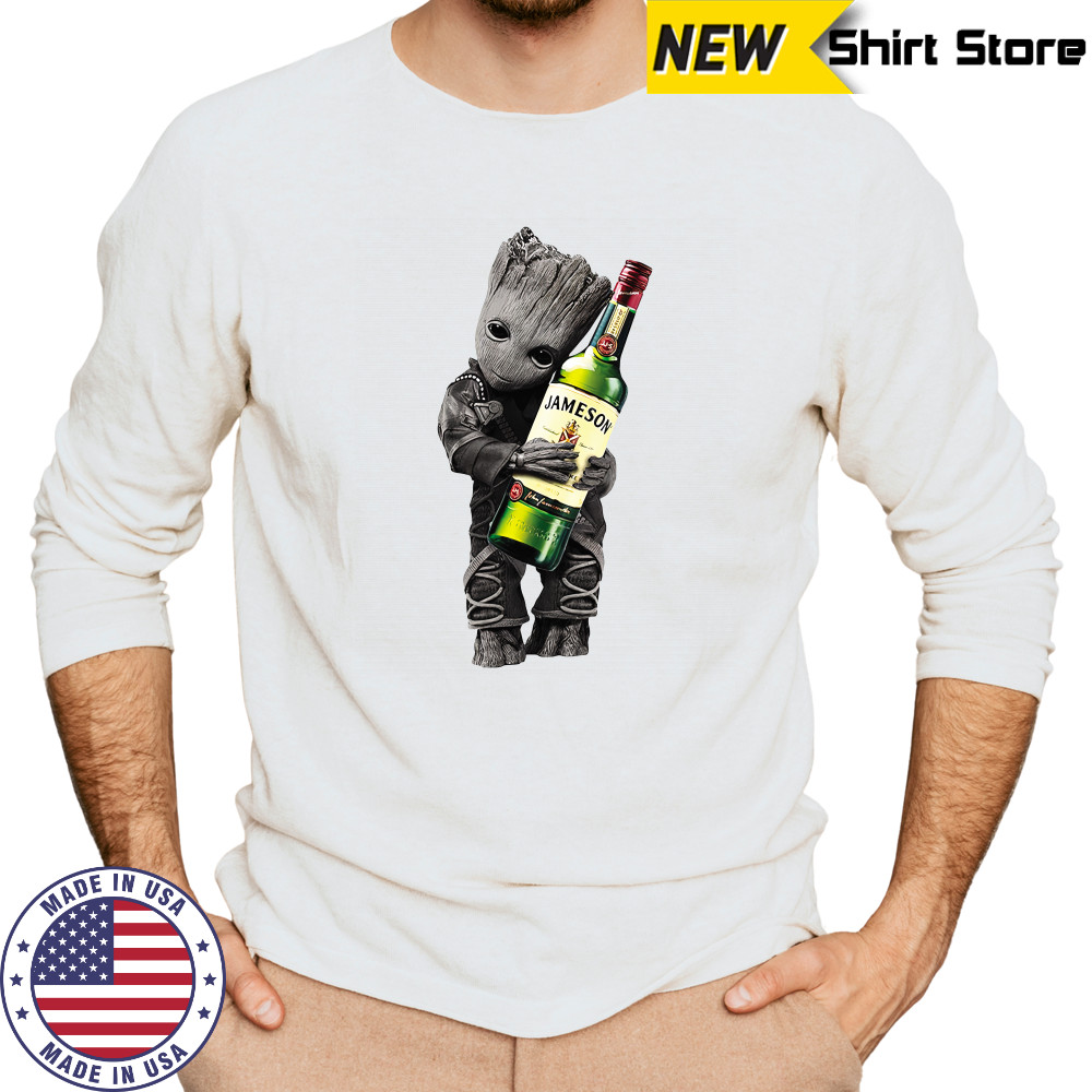 Groot hug Jameson Whiskey shirt Long Sleeved