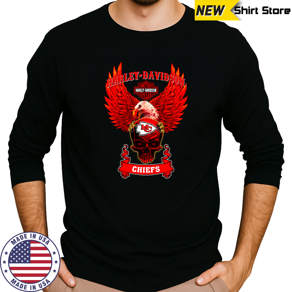 Harley Davidson Kansas City Chiefs shirts Long Sleeved