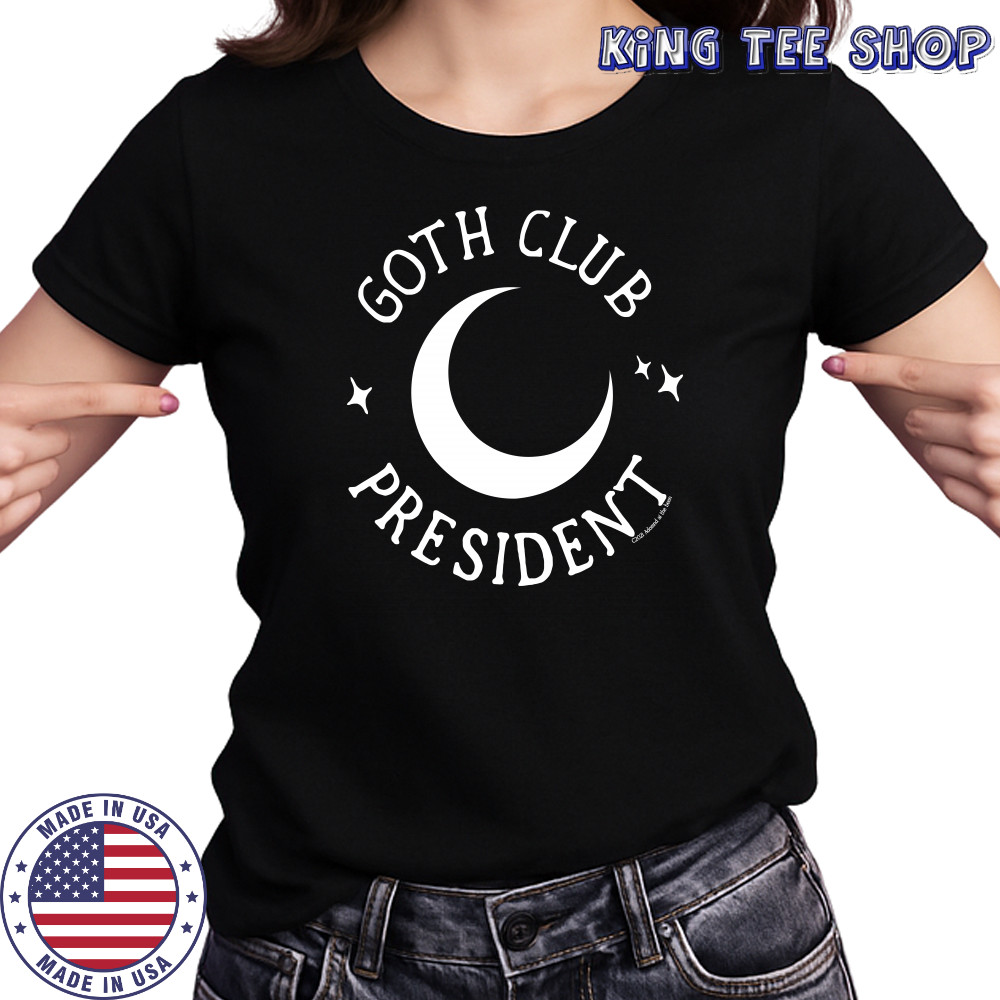 Hottopic Store Adorned By Chi Goth Club President Shirt Women's T-shirt