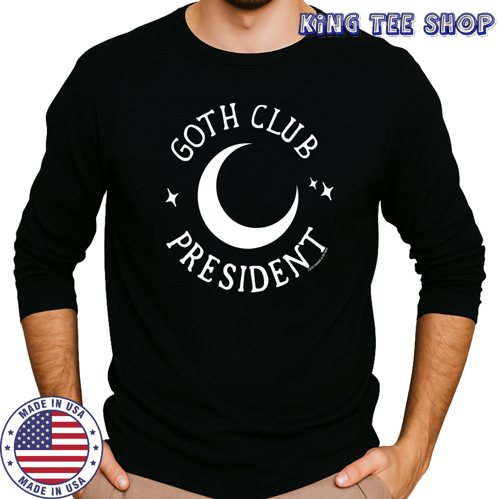 Hottopic Store Adorned By Chi Goth Club President Shirt Long Sleeved