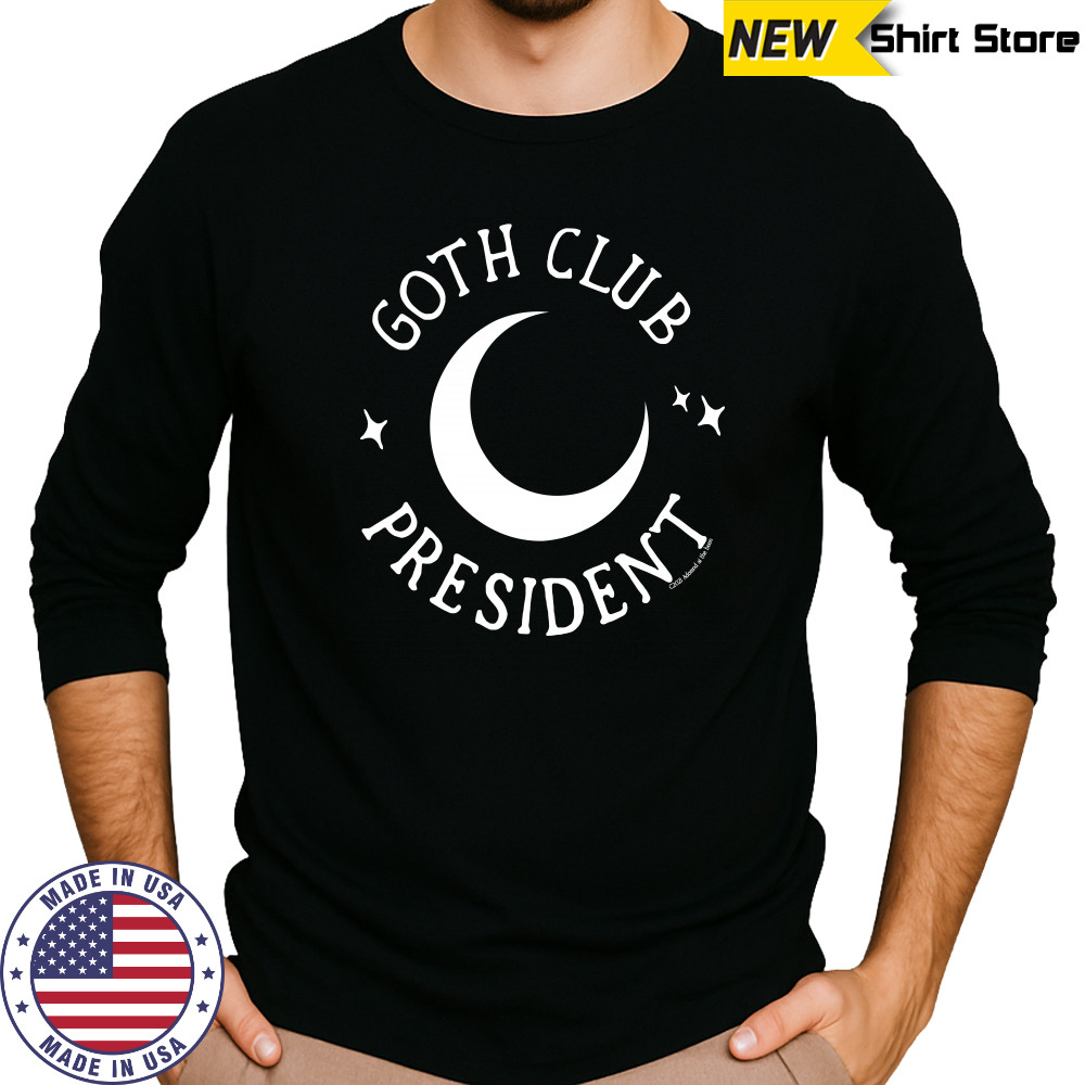 Hottopic Store Adorned By Chi Goth Club President Shirt Long Sleeved