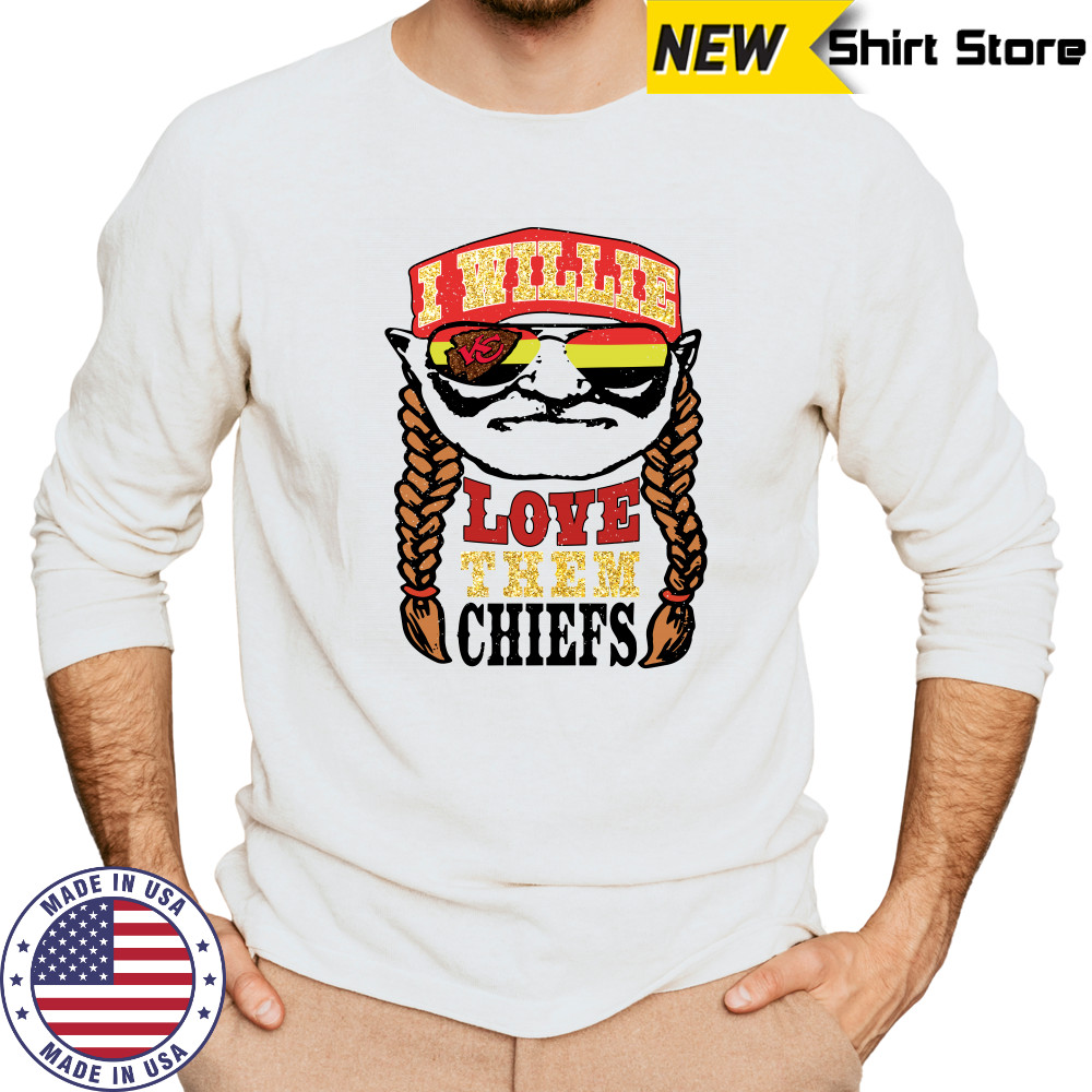 I willie love them Kansas City Chiefs shirt Long Sleeved
