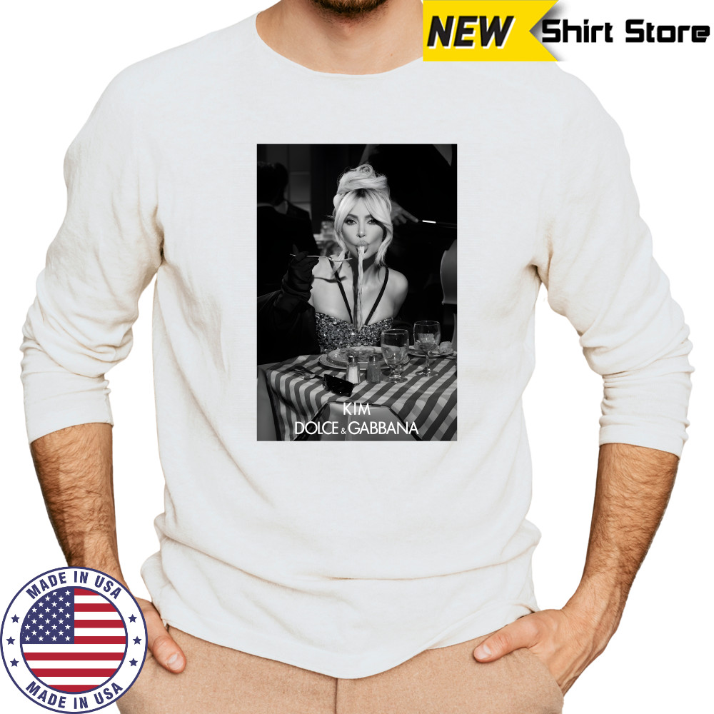 Kim Kardashian Dolce and Gabbana shirt Long Sleeved