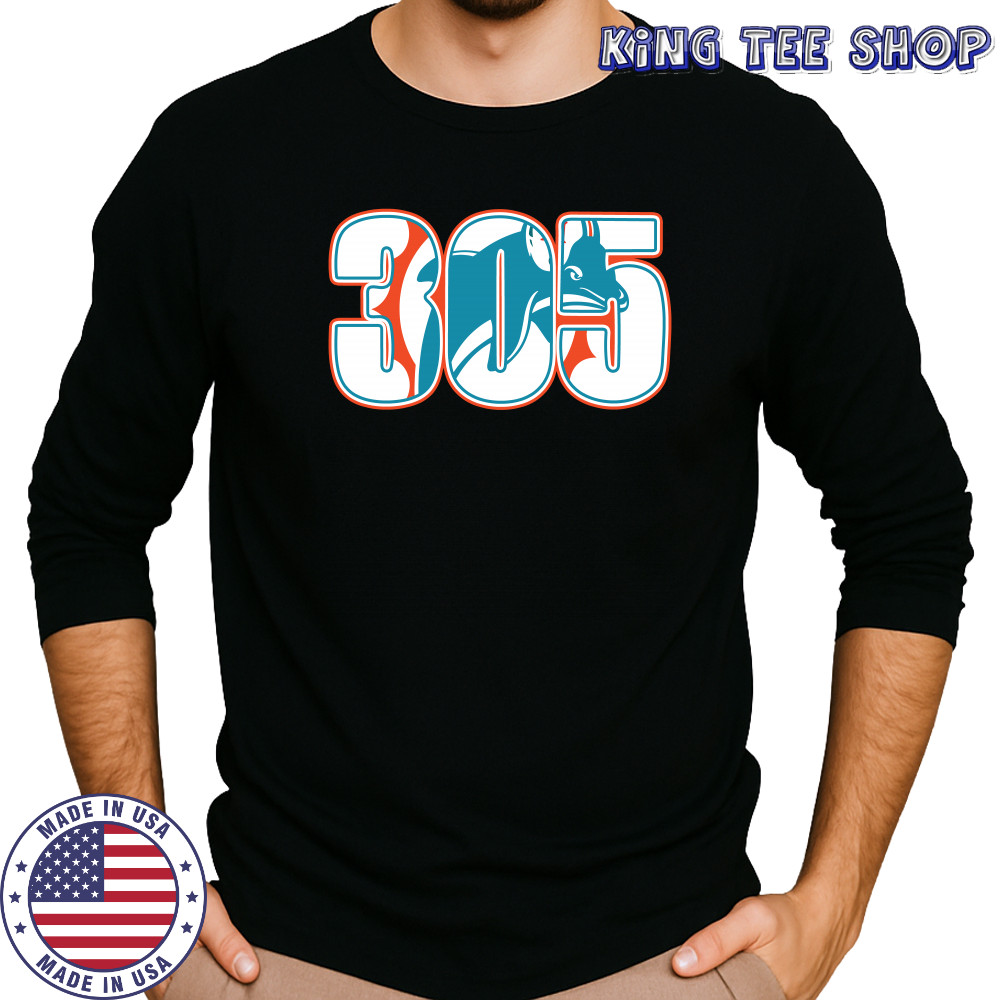 Miami Dolphins 305 T-shirt Long Sleeved