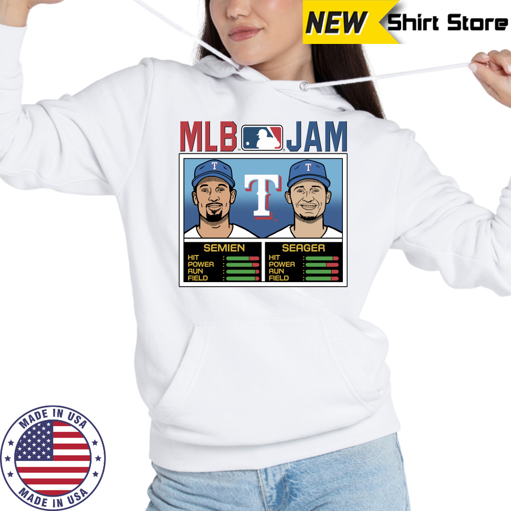 MLB Jam Texas Rangers Semien and Seager Shirt Hoodie