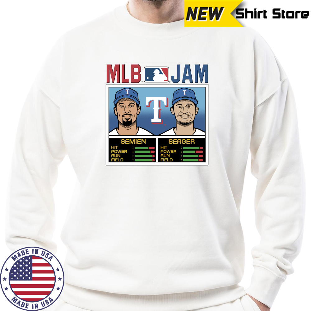 MLB Jam Texas Rangers Semien and Seager Shirt Sweatshirt