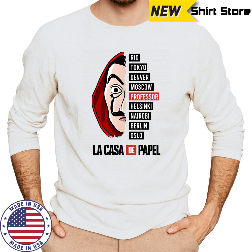 Money Heist Shirt Long Sleeved