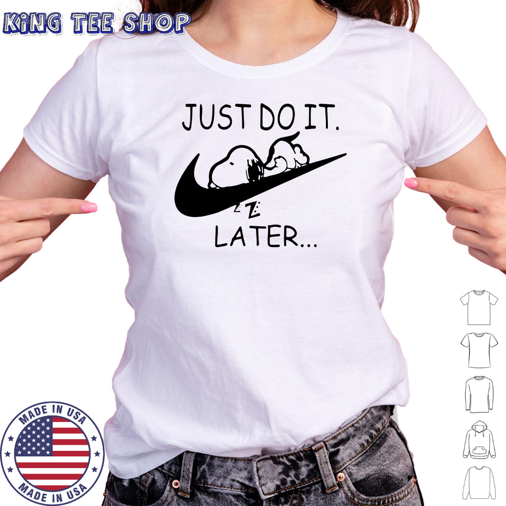 Nike Snoopy Just Do It Later T-Shirt Women's T-shirt