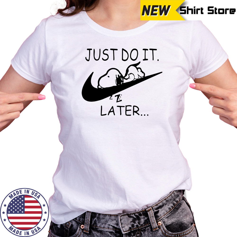 Nike Snoopy Just Do It Later T-Shirt Women's T-shirt