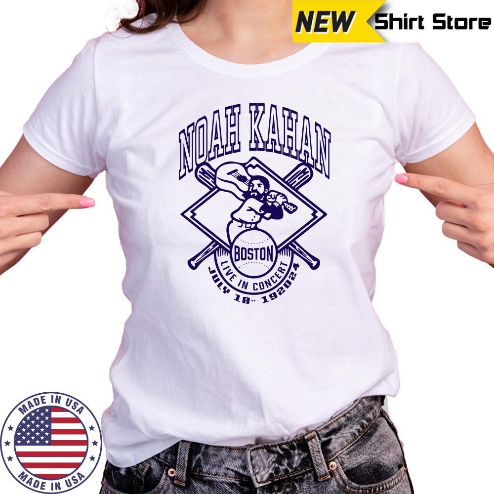 Noah Kahan Live In Concert In Boston, MA Fenway Park July 18-19 2024 T-Shirt Ladies T-shirt