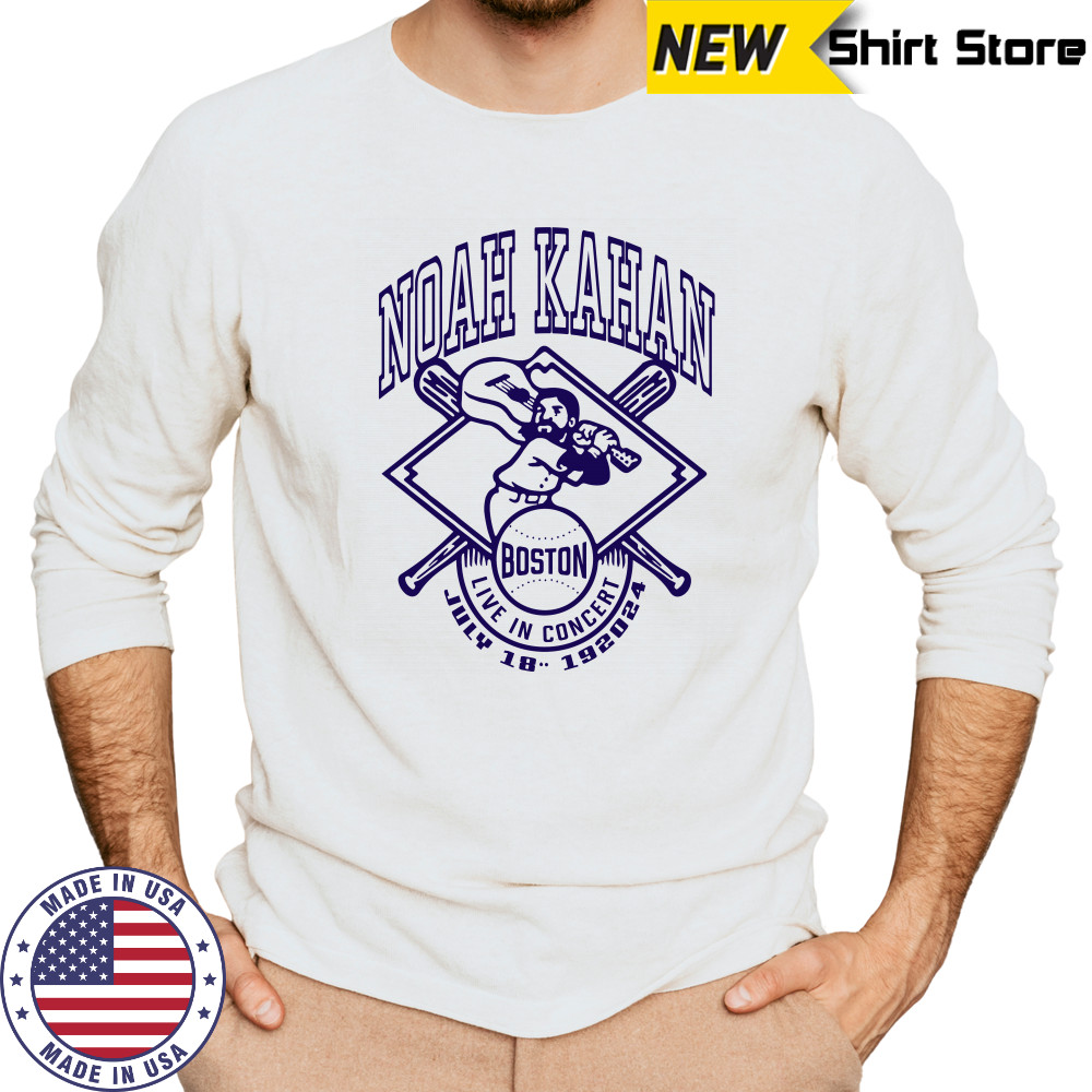 Noah Kahan Live In Concert In Boston, MA Fenway Park July 18-19 2024 T-Shirt Long Sleeved