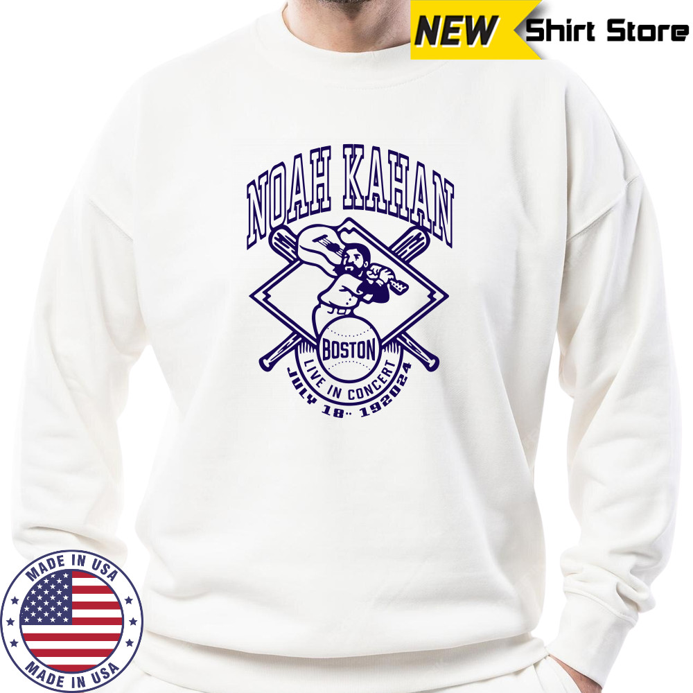 Noah Kahan Live In Concert In Boston, MA Fenway Park July 18-19 2024 T-Shirt Sweatshirt