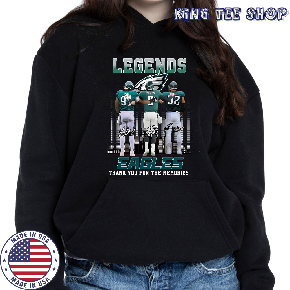 Philadelphia Eagles The Legends Of Football Thank You 2024 Signatures T-Shirt Hoodie