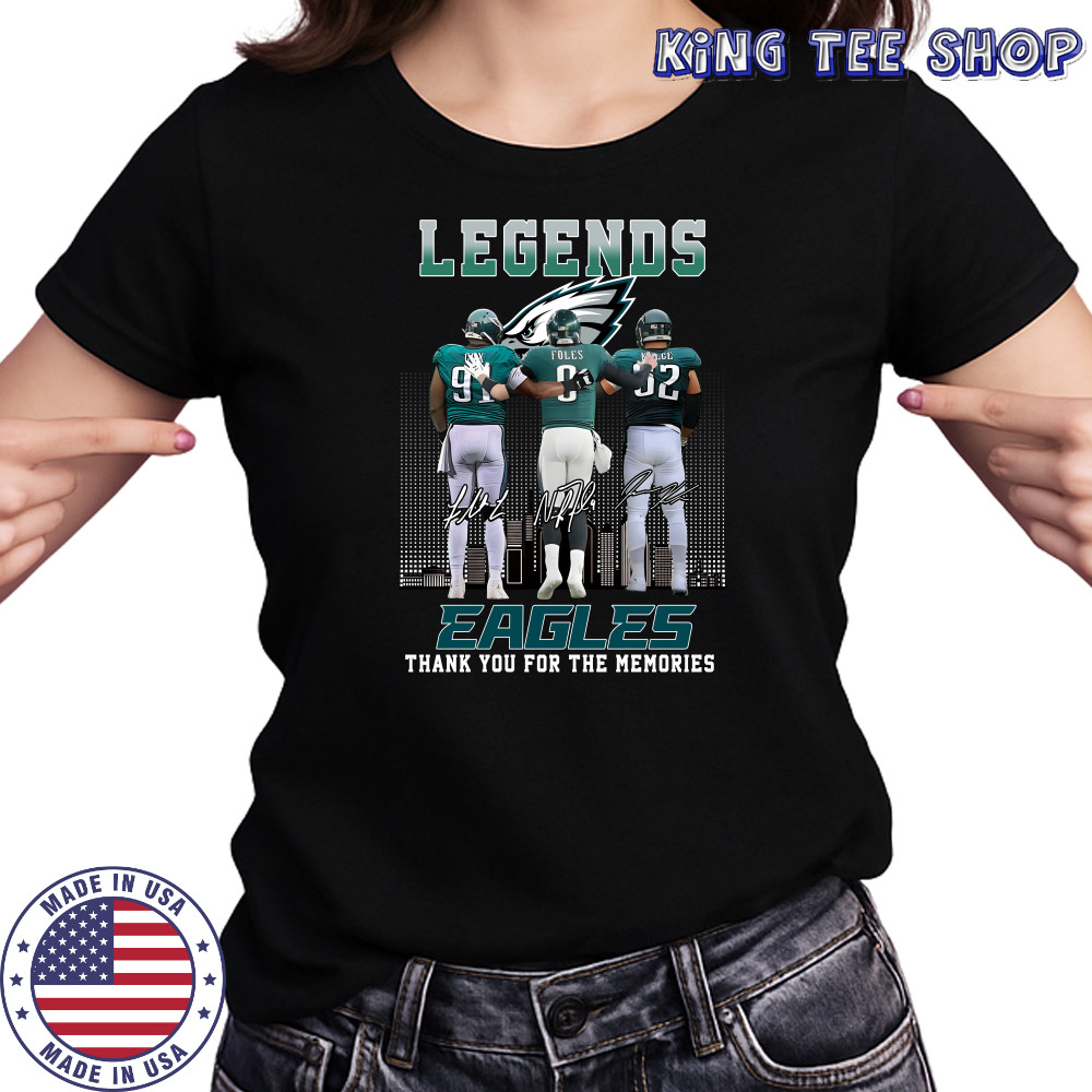Philadelphia Eagles The Legends Of Football Thank You 2024 Signatures T-Shirt Women's T-shirt
