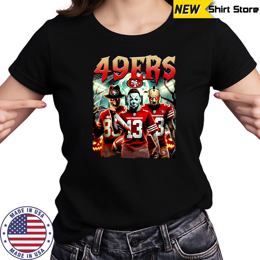 San Francisco 49Ers Halloween Horror Characters T-Shirts Women's T-shirt