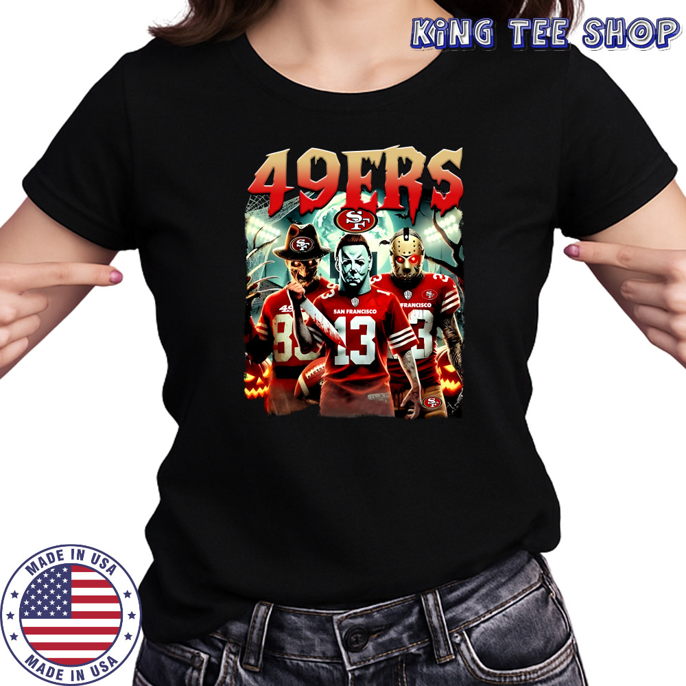 San Francisco 49Ers Halloween Horror Characters T-Shirts Women's T-shirt